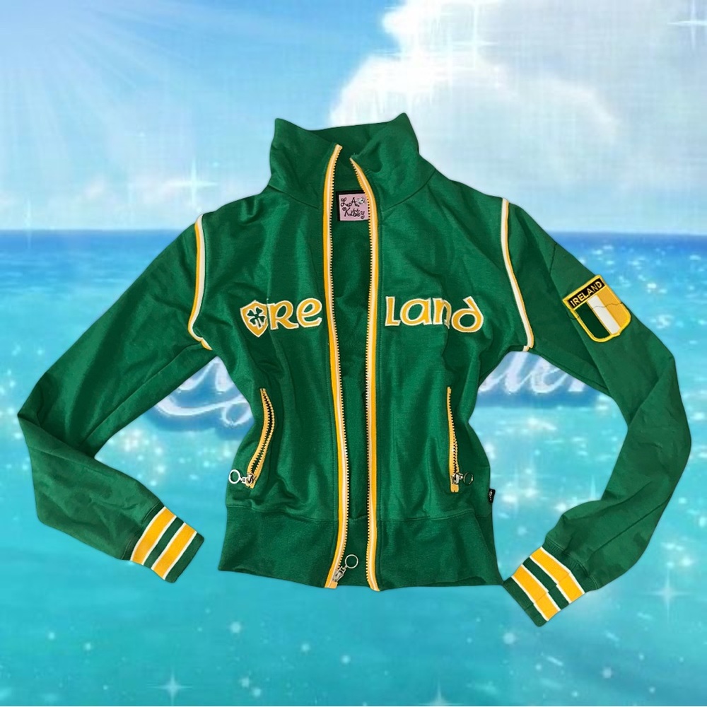 y2k l.a. kitty ireland track jacket 🪷⁺‧₊˚⋆